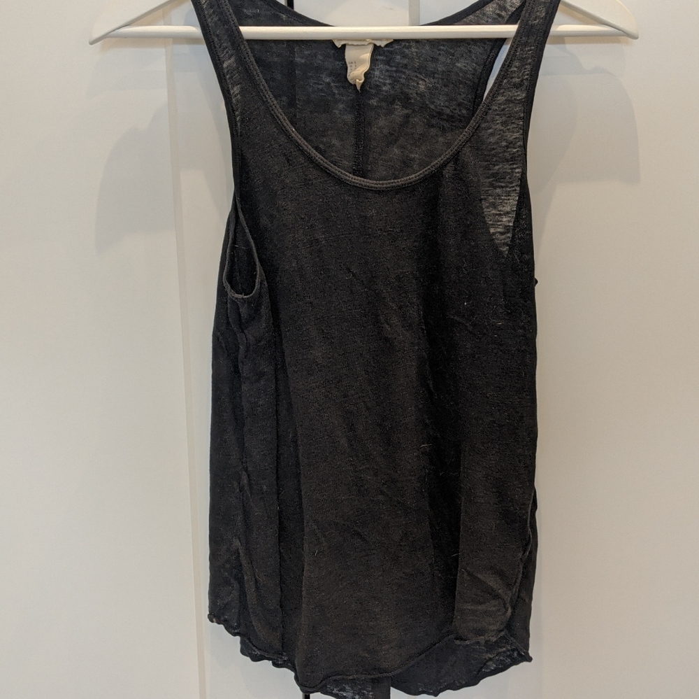 Black tank top